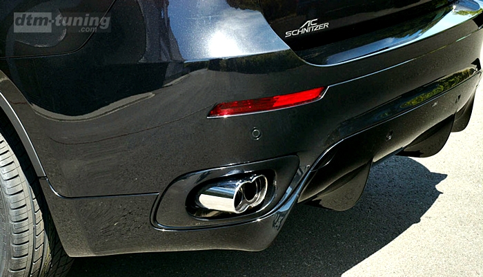 BMW X6 Schnitzer юбка заднего бампера